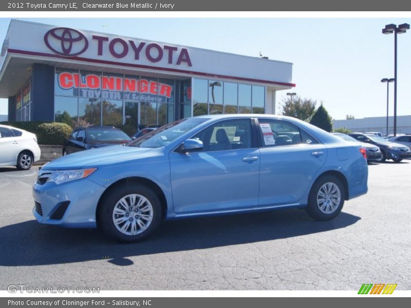 Clearwater Blue Metallic / Ivory 2012 Toyota Camry LE