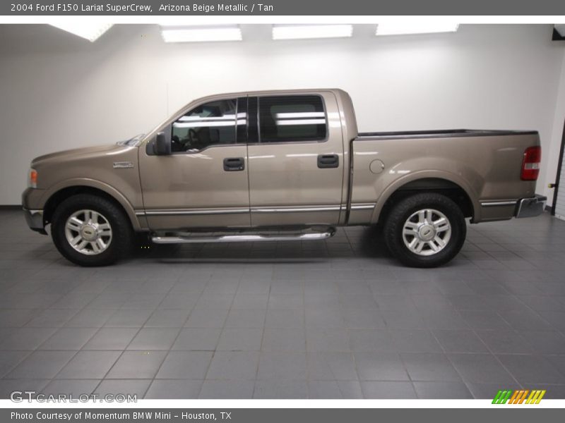 Arizona Beige Metallic / Tan 2004 Ford F150 Lariat SuperCrew