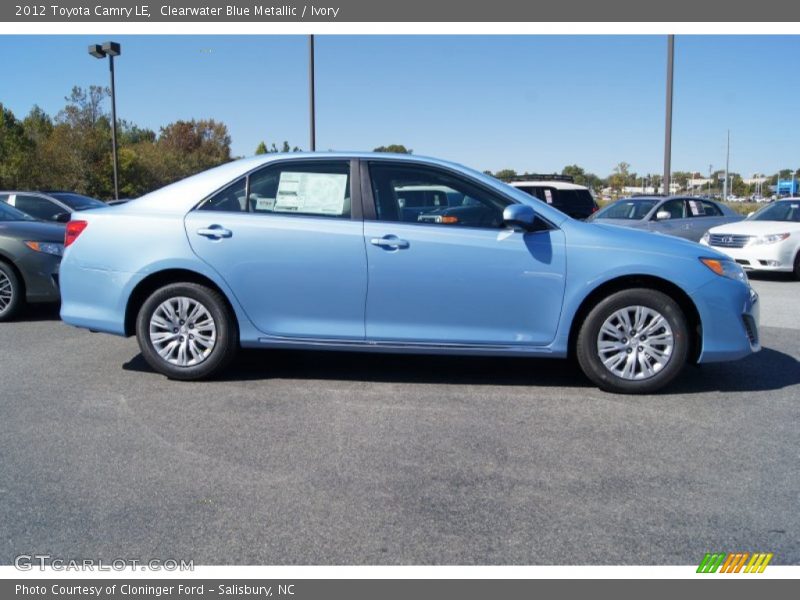 Clearwater Blue Metallic / Ivory 2012 Toyota Camry LE