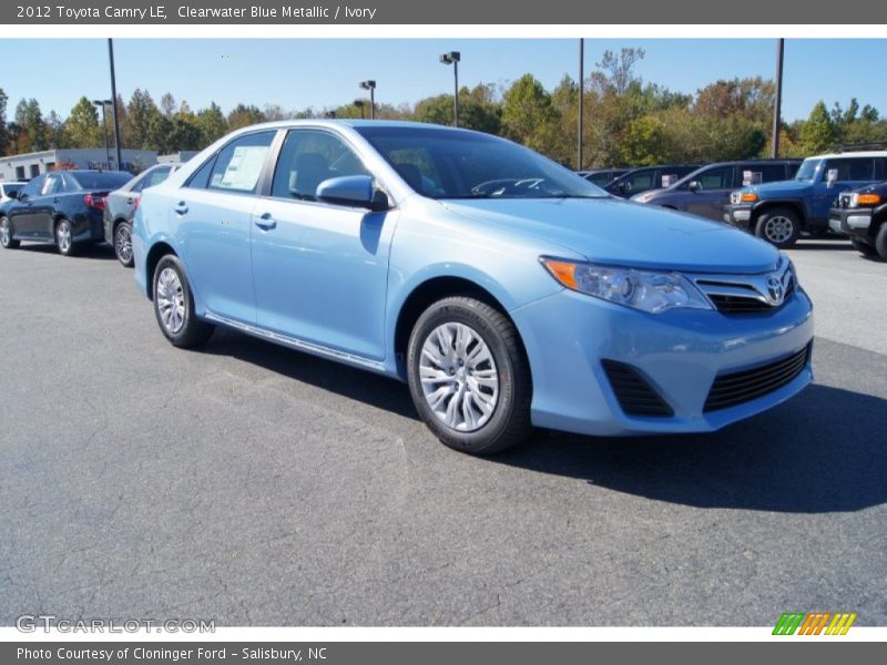 Clearwater Blue Metallic / Ivory 2012 Toyota Camry LE