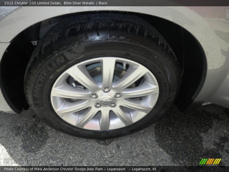 Billet Silver Metallic / Black 2013 Chrysler 200 Limited Sedan