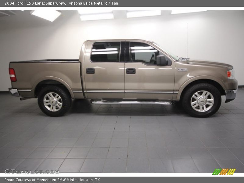 Arizona Beige Metallic / Tan 2004 Ford F150 Lariat SuperCrew