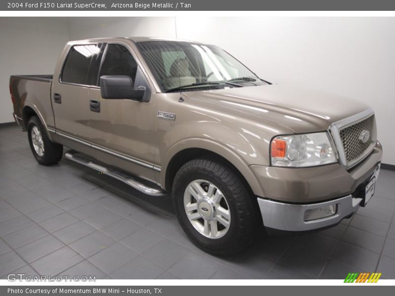 Arizona Beige Metallic / Tan 2004 Ford F150 Lariat SuperCrew