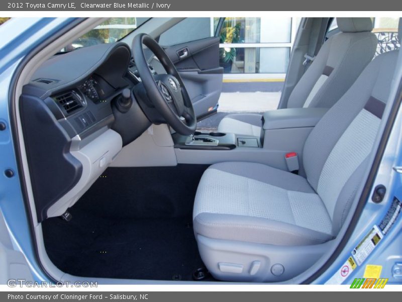 Clearwater Blue Metallic / Ivory 2012 Toyota Camry LE