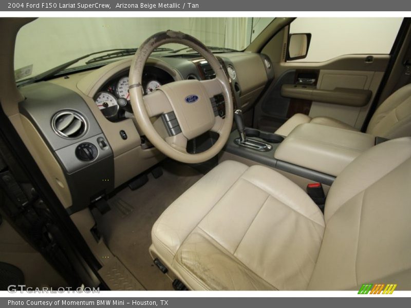 Arizona Beige Metallic / Tan 2004 Ford F150 Lariat SuperCrew