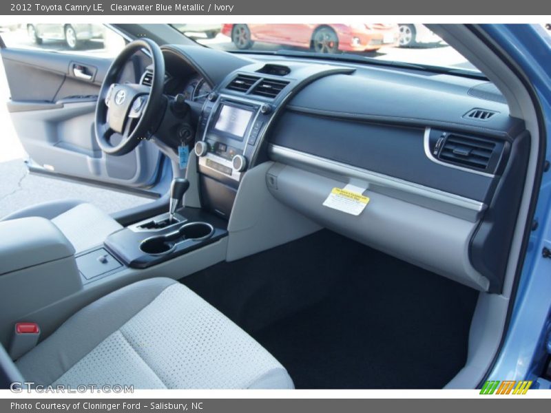 Clearwater Blue Metallic / Ivory 2012 Toyota Camry LE