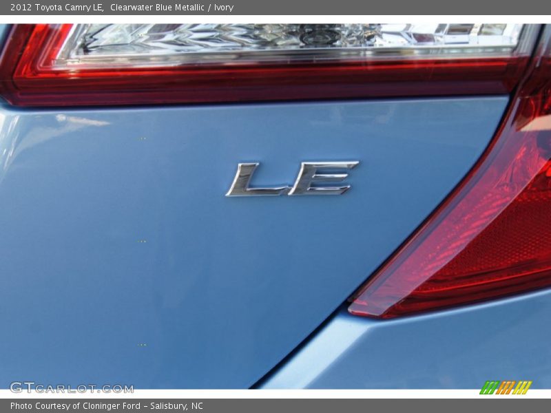 Clearwater Blue Metallic / Ivory 2012 Toyota Camry LE