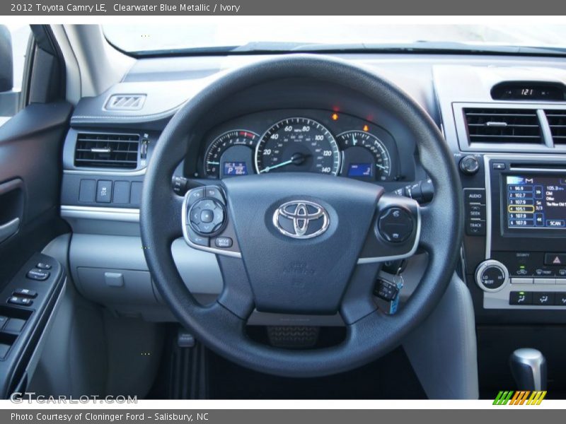 Clearwater Blue Metallic / Ivory 2012 Toyota Camry LE
