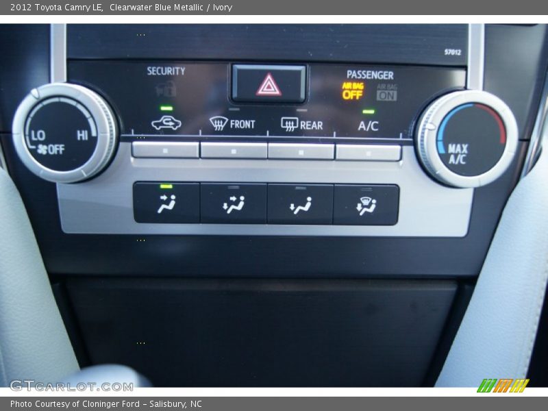 Clearwater Blue Metallic / Ivory 2012 Toyota Camry LE