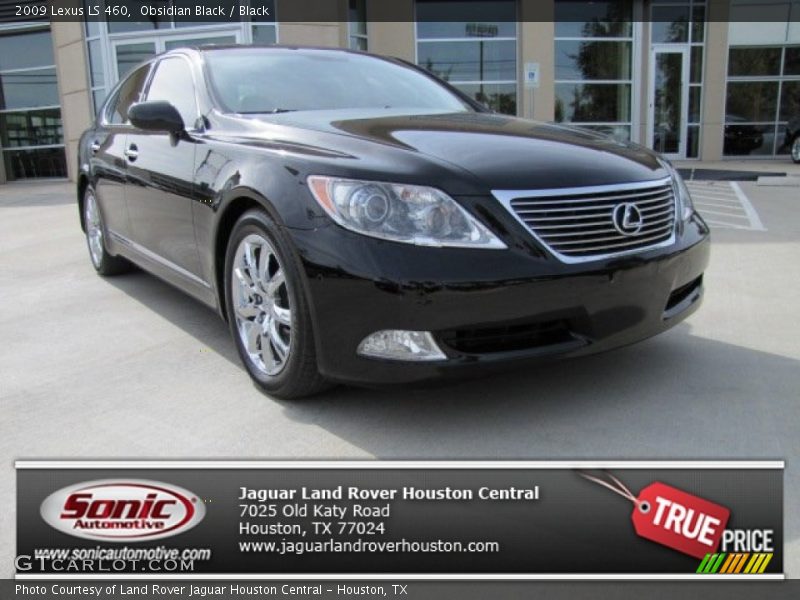 Obsidian Black / Black 2009 Lexus LS 460