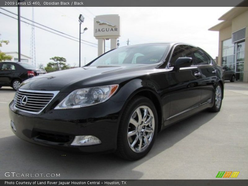 Obsidian Black / Black 2009 Lexus LS 460