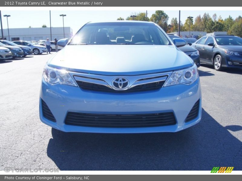 Clearwater Blue Metallic / Ivory 2012 Toyota Camry LE