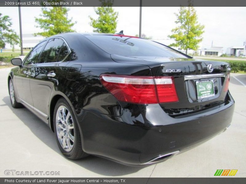 Obsidian Black / Black 2009 Lexus LS 460
