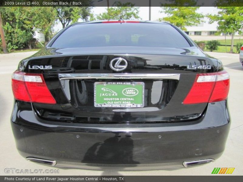 Obsidian Black / Black 2009 Lexus LS 460