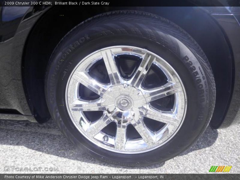 Brilliant Black / Dark Slate Gray 2009 Chrysler 300 C HEMI