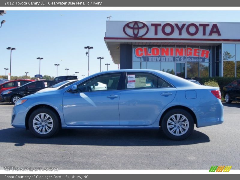 Clearwater Blue Metallic / Ivory 2012 Toyota Camry LE