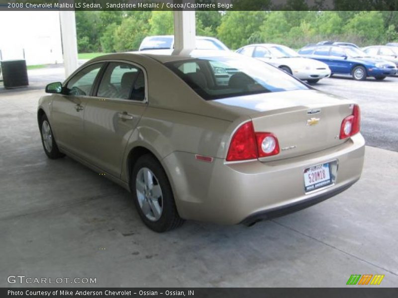 Sandstone Metallic / Cocoa/Cashmere Beige 2008 Chevrolet Malibu LS Sedan