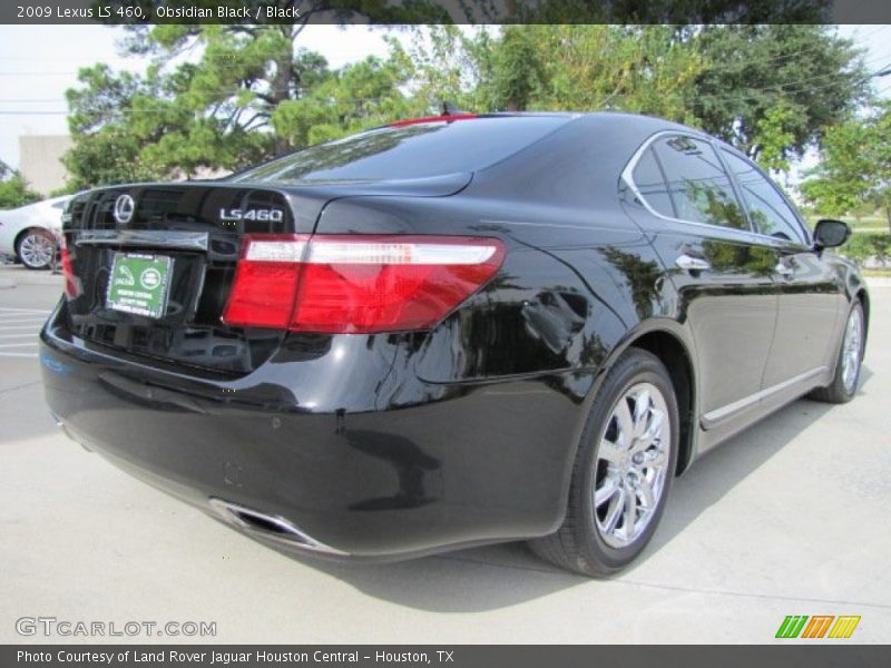 Obsidian Black / Black 2009 Lexus LS 460