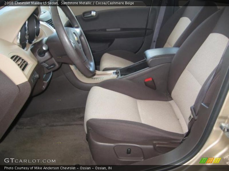 Sandstone Metallic / Cocoa/Cashmere Beige 2008 Chevrolet Malibu LS Sedan