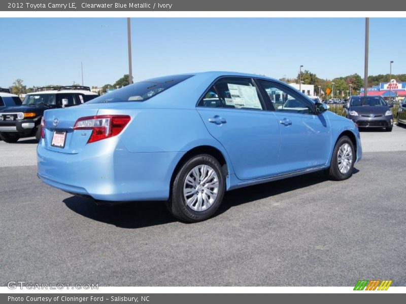 Clearwater Blue Metallic / Ivory 2012 Toyota Camry LE