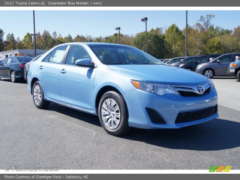Clearwater Blue Metallic / Ivory 2012 Toyota Camry LE