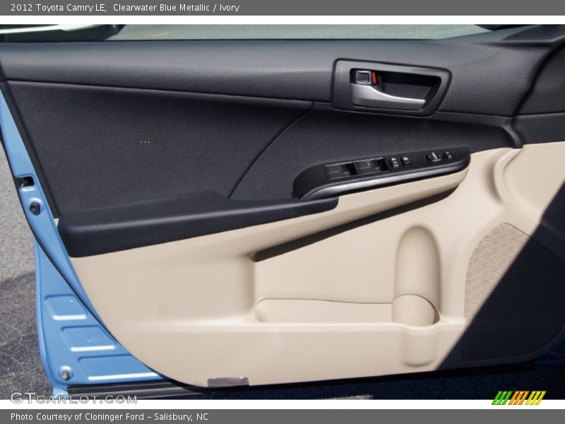 Clearwater Blue Metallic / Ivory 2012 Toyota Camry LE