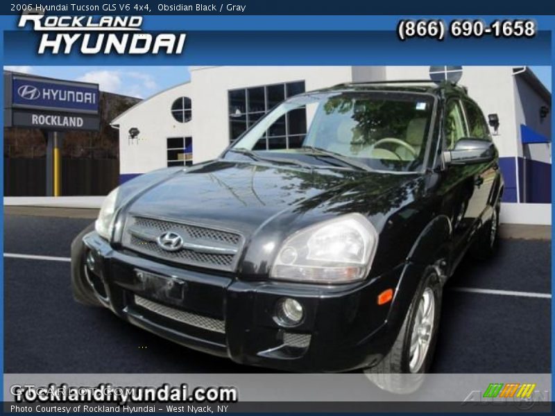 Obsidian Black / Gray 2006 Hyundai Tucson GLS V6 4x4