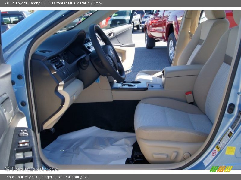 Clearwater Blue Metallic / Ivory 2012 Toyota Camry LE