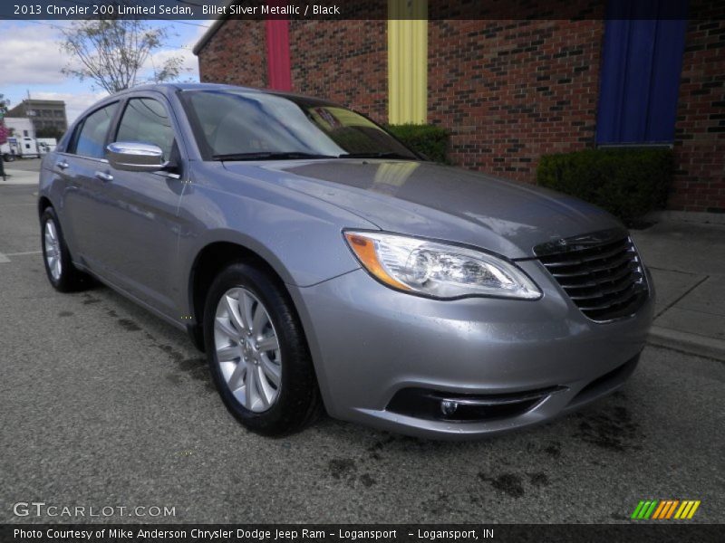 Billet Silver Metallic / Black 2013 Chrysler 200 Limited Sedan