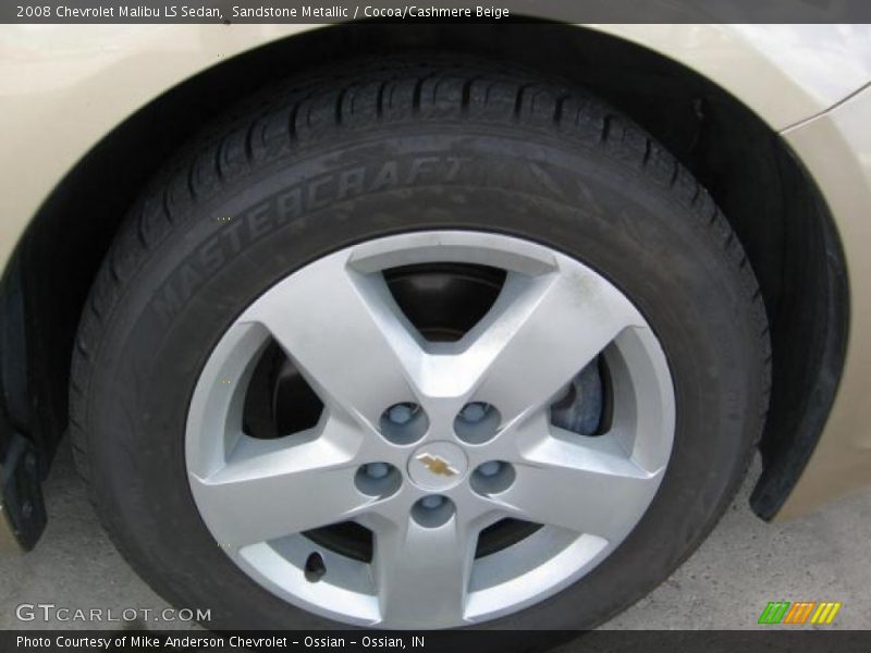 Sandstone Metallic / Cocoa/Cashmere Beige 2008 Chevrolet Malibu LS Sedan