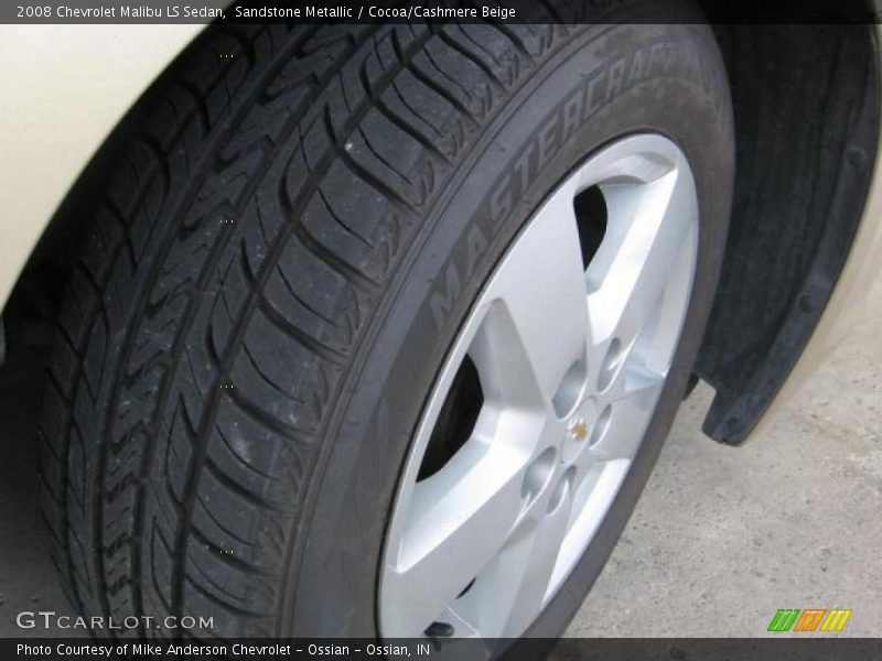 Sandstone Metallic / Cocoa/Cashmere Beige 2008 Chevrolet Malibu LS Sedan