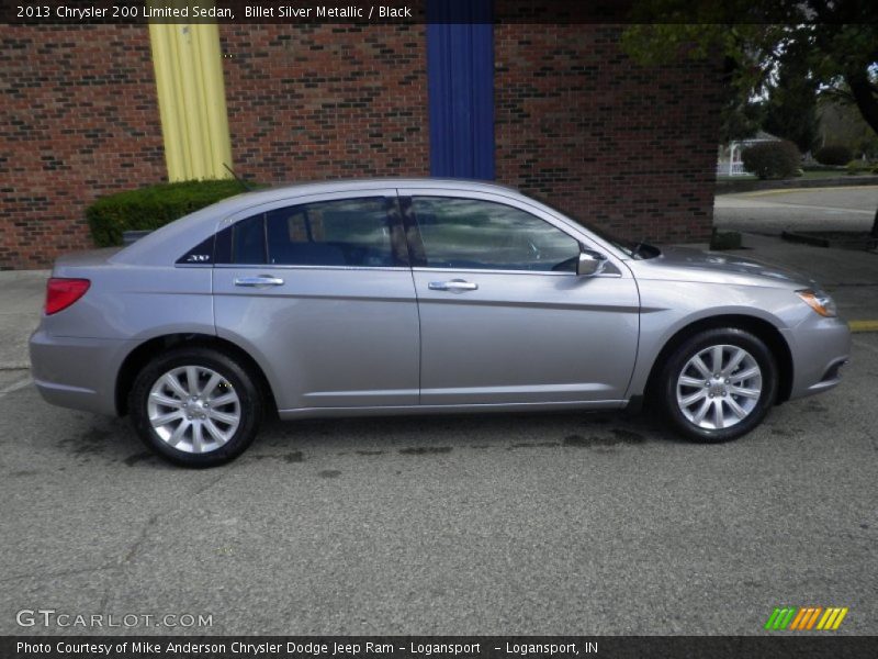 Billet Silver Metallic / Black 2013 Chrysler 200 Limited Sedan