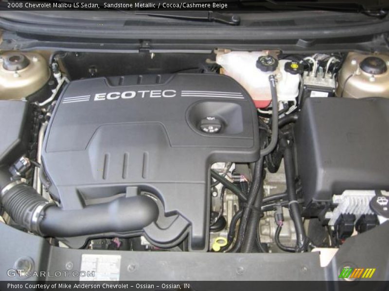 Sandstone Metallic / Cocoa/Cashmere Beige 2008 Chevrolet Malibu LS Sedan