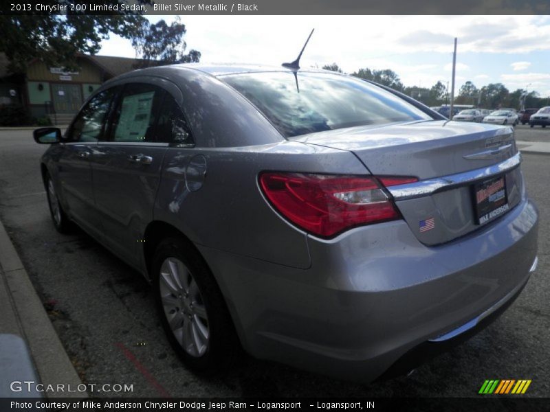 Billet Silver Metallic / Black 2013 Chrysler 200 Limited Sedan