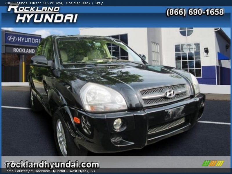 Obsidian Black / Gray 2006 Hyundai Tucson GLS V6 4x4