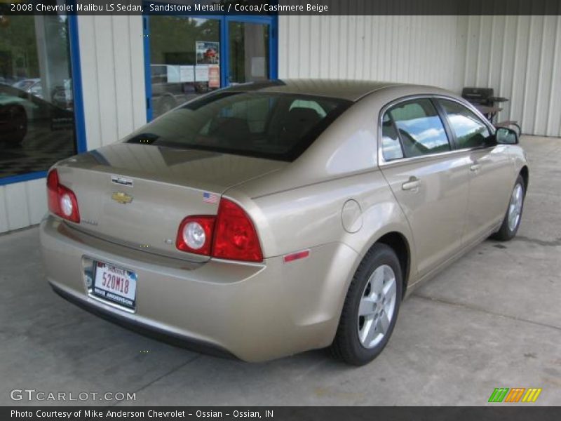 Sandstone Metallic / Cocoa/Cashmere Beige 2008 Chevrolet Malibu LS Sedan