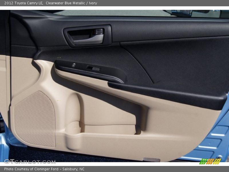 Clearwater Blue Metallic / Ivory 2012 Toyota Camry LE