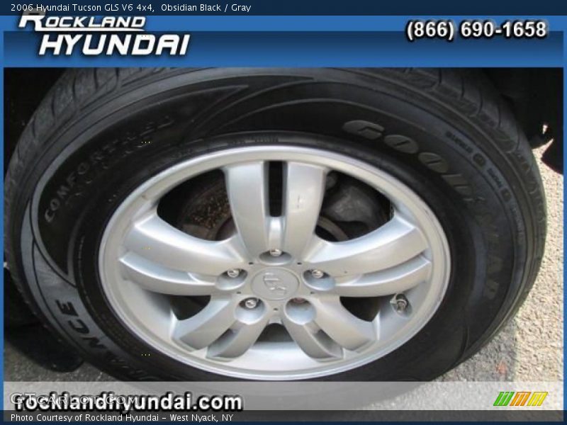 Obsidian Black / Gray 2006 Hyundai Tucson GLS V6 4x4