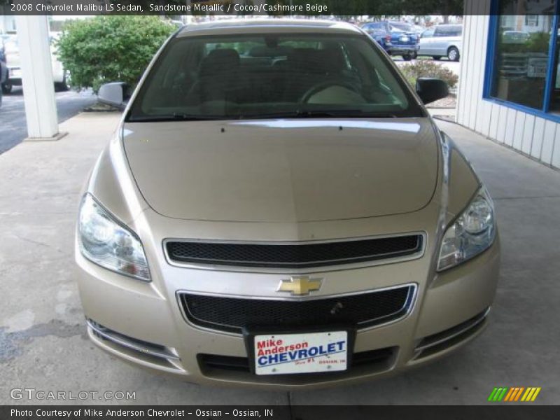 Sandstone Metallic / Cocoa/Cashmere Beige 2008 Chevrolet Malibu LS Sedan