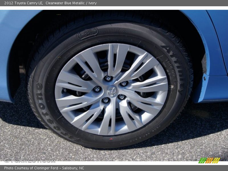 Clearwater Blue Metallic / Ivory 2012 Toyota Camry LE