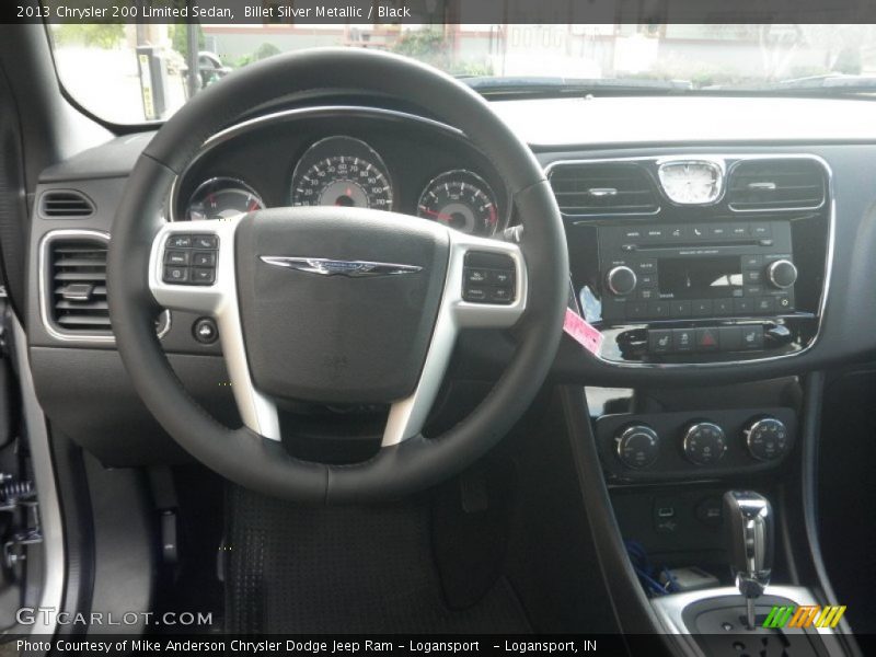 Billet Silver Metallic / Black 2013 Chrysler 200 Limited Sedan