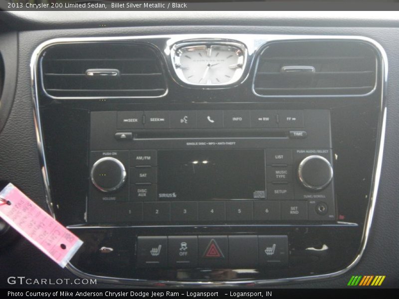 Billet Silver Metallic / Black 2013 Chrysler 200 Limited Sedan