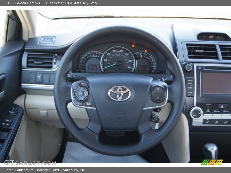 Clearwater Blue Metallic / Ivory 2012 Toyota Camry LE