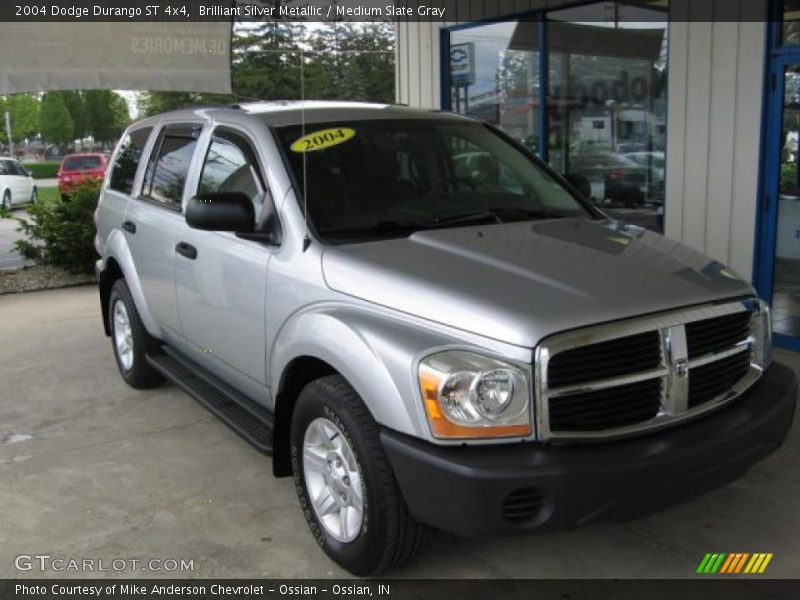 Brilliant Silver Metallic / Medium Slate Gray 2004 Dodge Durango ST 4x4