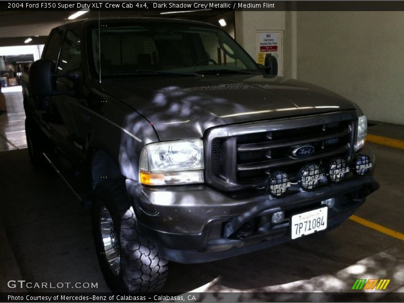 Dark Shadow Grey Metallic / Medium Flint 2004 Ford F350 Super Duty XLT Crew Cab 4x4