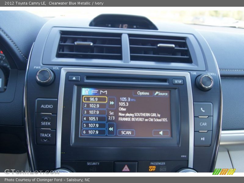 Clearwater Blue Metallic / Ivory 2012 Toyota Camry LE