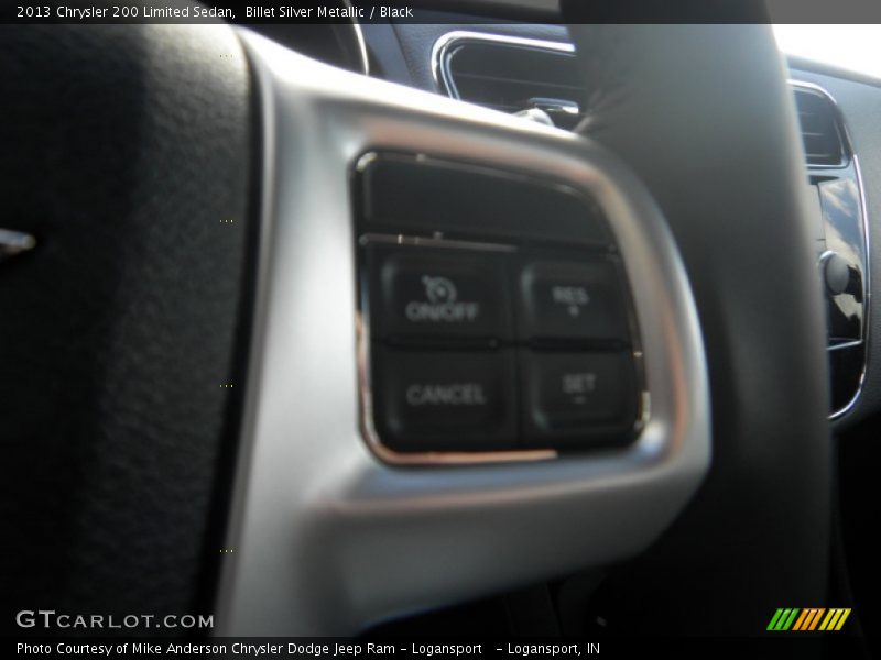 Billet Silver Metallic / Black 2013 Chrysler 200 Limited Sedan