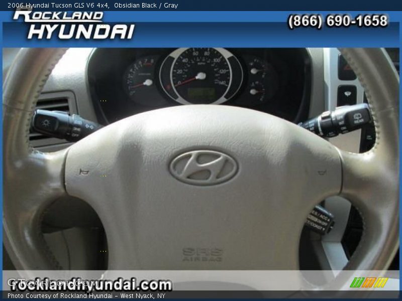 Obsidian Black / Gray 2006 Hyundai Tucson GLS V6 4x4