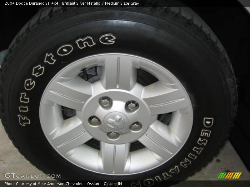 Brilliant Silver Metallic / Medium Slate Gray 2004 Dodge Durango ST 4x4