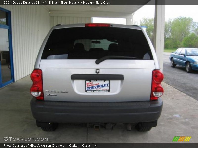 Brilliant Silver Metallic / Medium Slate Gray 2004 Dodge Durango ST 4x4